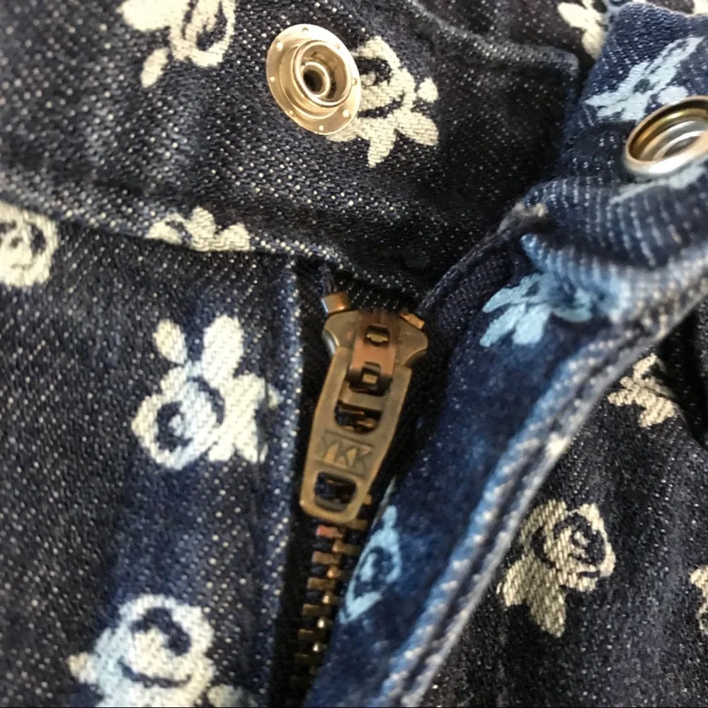 OshKosh B'Gosh Flower Print Jeans Denim Kids Pants Size 5 Girls‎ Child Kid